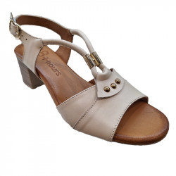 Sandalia Tiras Metal 48...